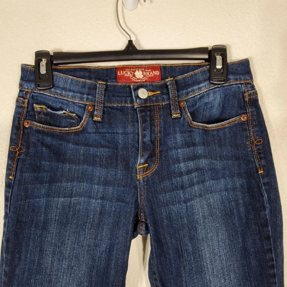 Lucky Brand Sofia Bootcut Jeans Women Size 6/28 Dark Blue Denim Vintage Y2K - Picture 4 of 14